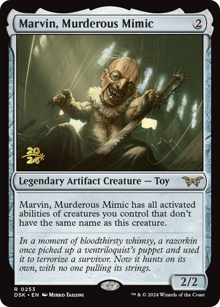 Marvin, Murderous Mimic [Duskmourn: House of Horror Prerelease Promos] | Local Legends