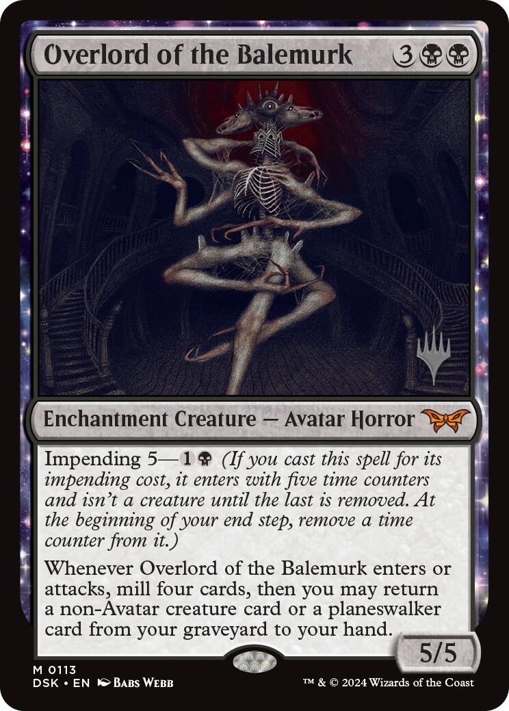 Overlord of the Balemurk (Promo Pack) [Duskmourn: House of Horror Promos] | Local Legends