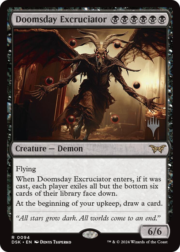 Doomsday Excruciator [Duskmourn: House of Horror Promos] | Golgari Games