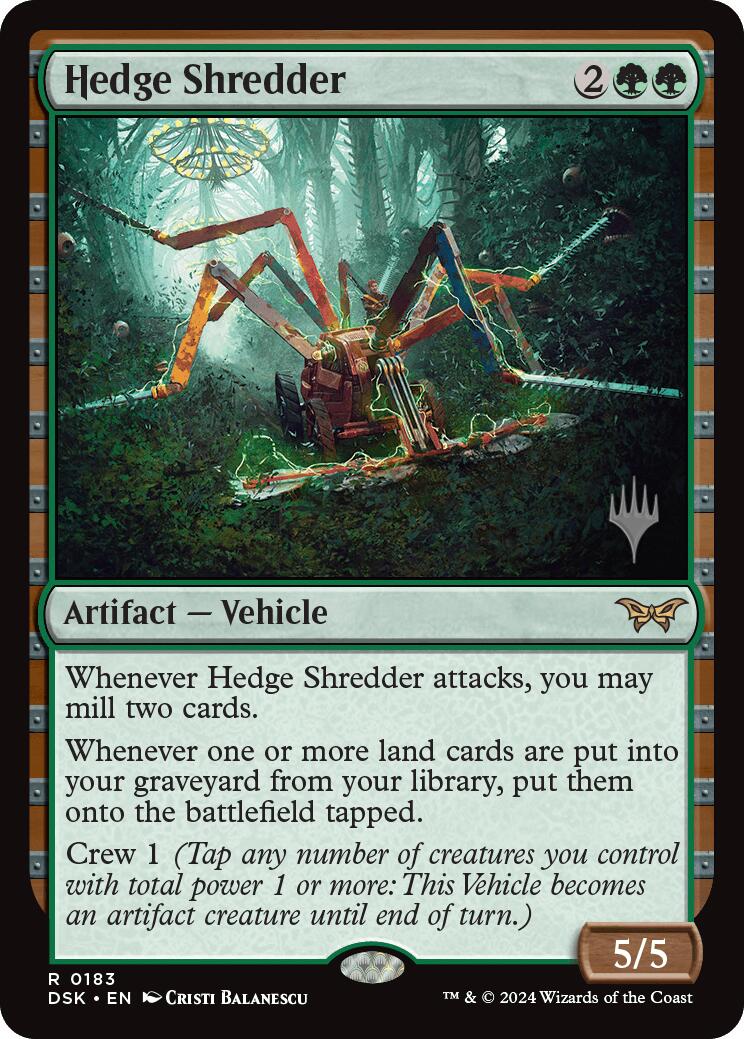 Hedge Shredder [Duskmourn: House of Horror Promos] | Golgari Games