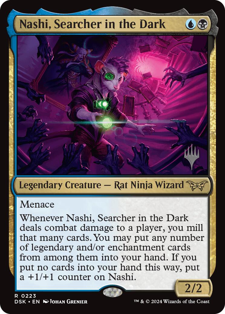 Nashi, Searcher in the Dark [Duskmourn: House of Horror Promos] | Golgari Games