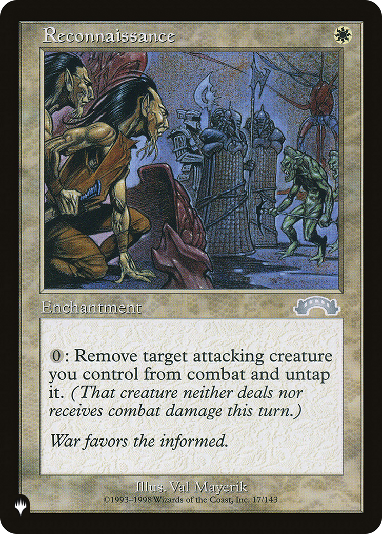 Reconnaissance [The List] | Local Legends