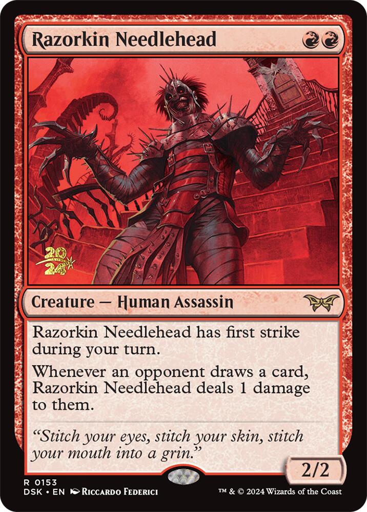 Razorkin Needlehead [Duskmourn: House of Horror Prerelease Promos] | Local Legends