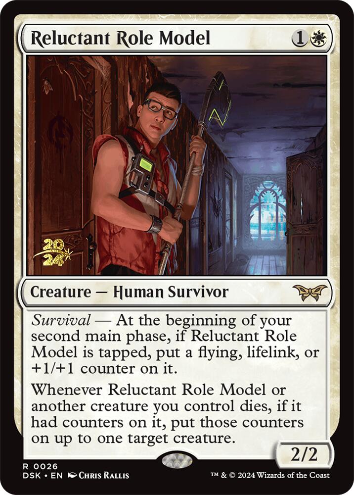 Reluctant Role Model (0026) [Duskmourn: House of Horror Prerelease Promos] | Local Legends