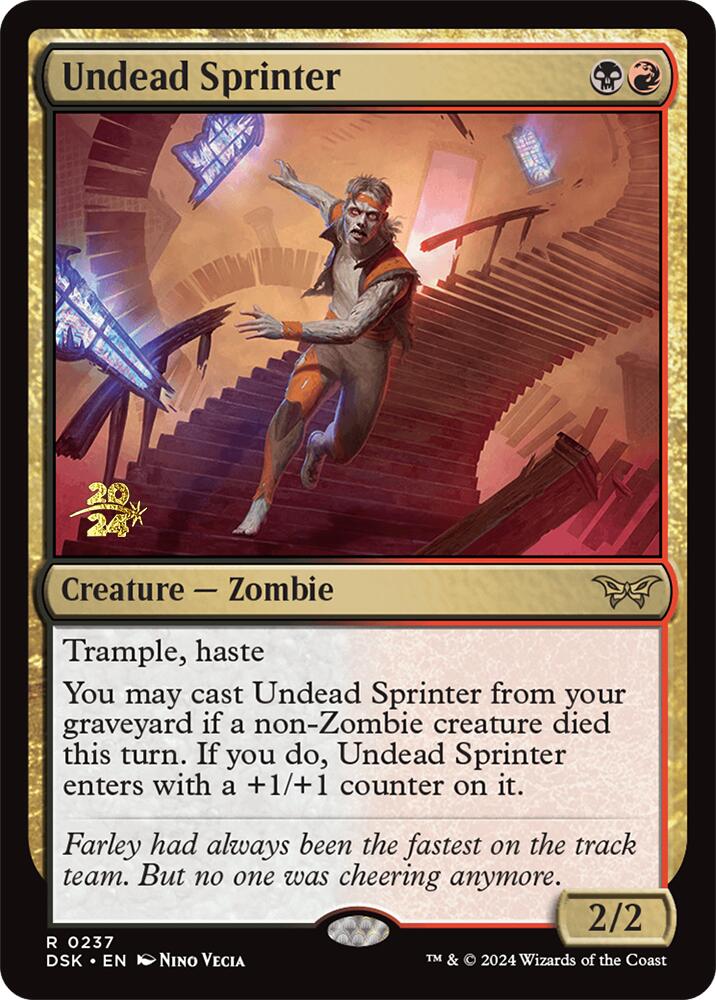 Undead Sprinter [Duskmourn: House of Horror Prerelease Promos] | Local Legends