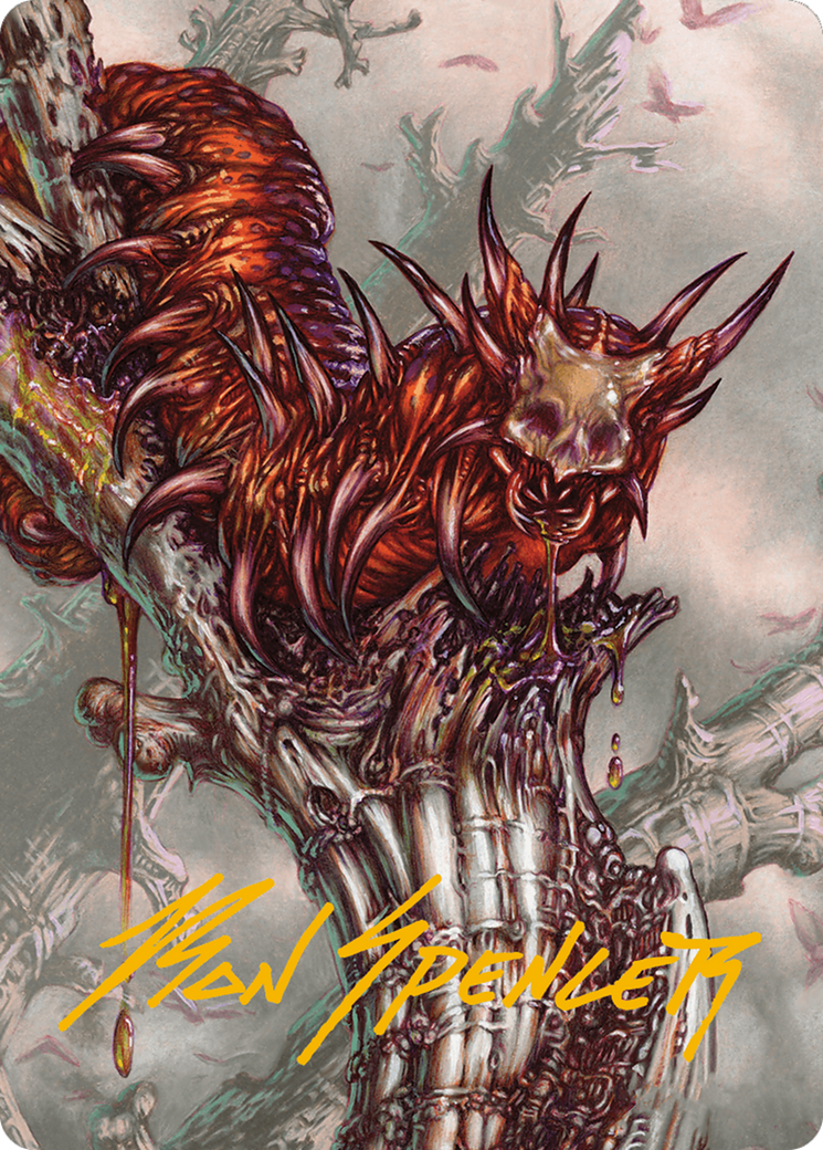 Grist, Voracious Larva Art Card (Gold-Stamped Signature) [Modern Horizons 3 Art Series] | Local Legends