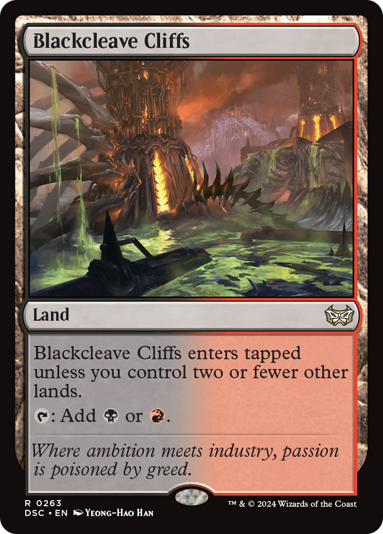 Blackcleave Cliffs [Duskmourn: House of Horror Commander] | Local Legends