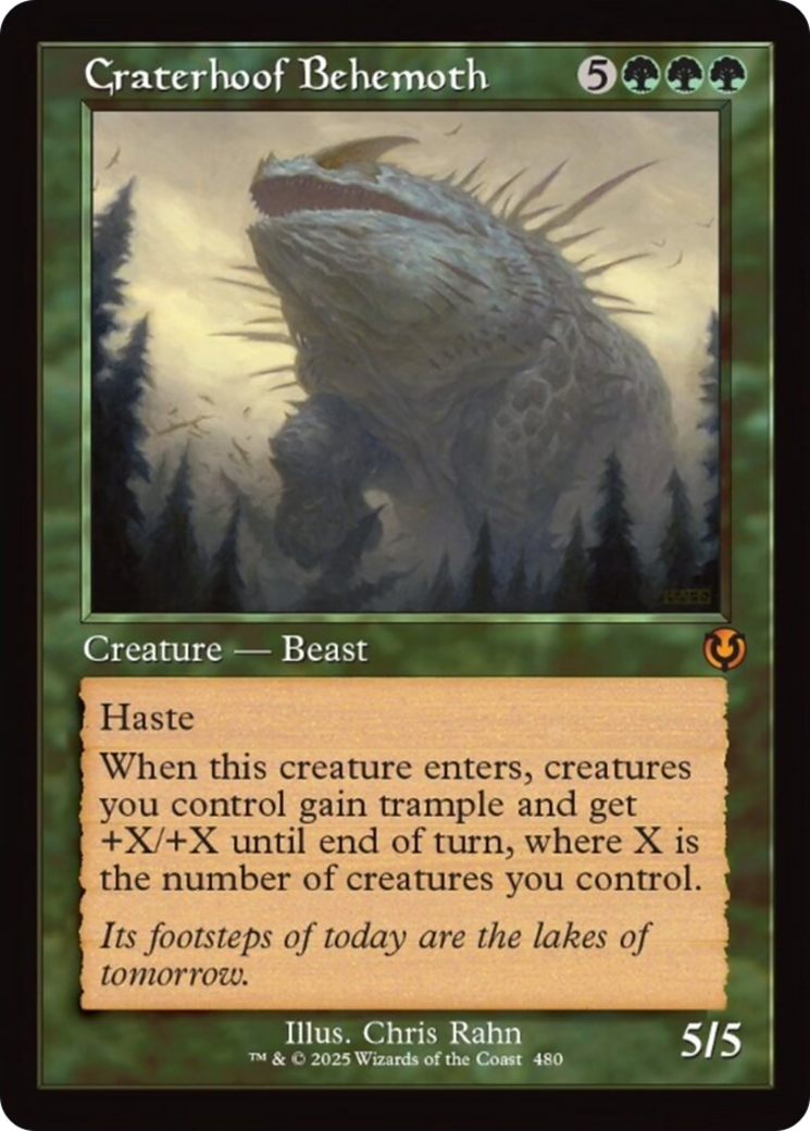 Craterhoof Behemoth (Retro Frame) [Innistrad Remastered] | Local Legends