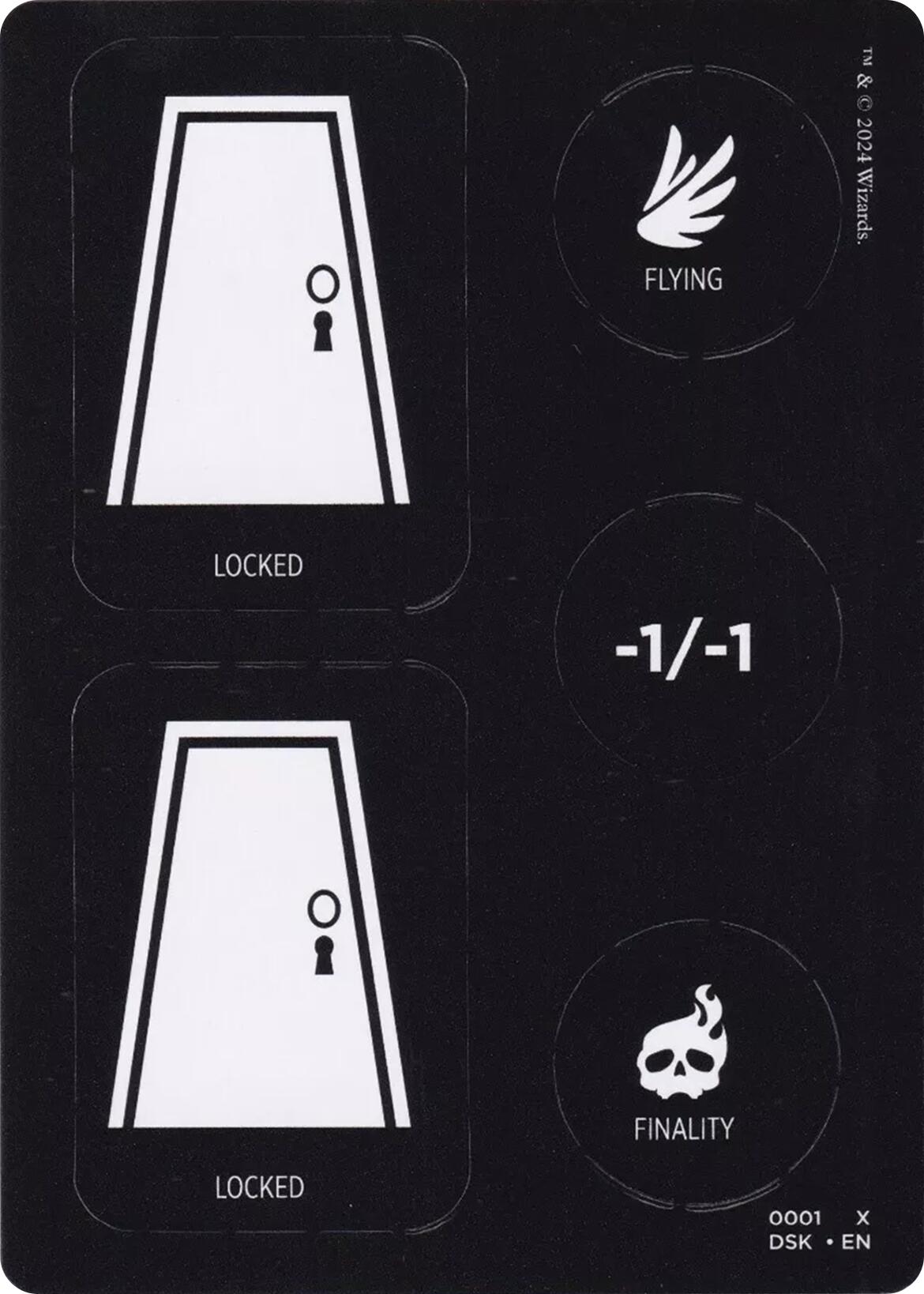 Punch Card Token (1 // 2) [Duskmourn: House of Horror Tokens] | Local Legends