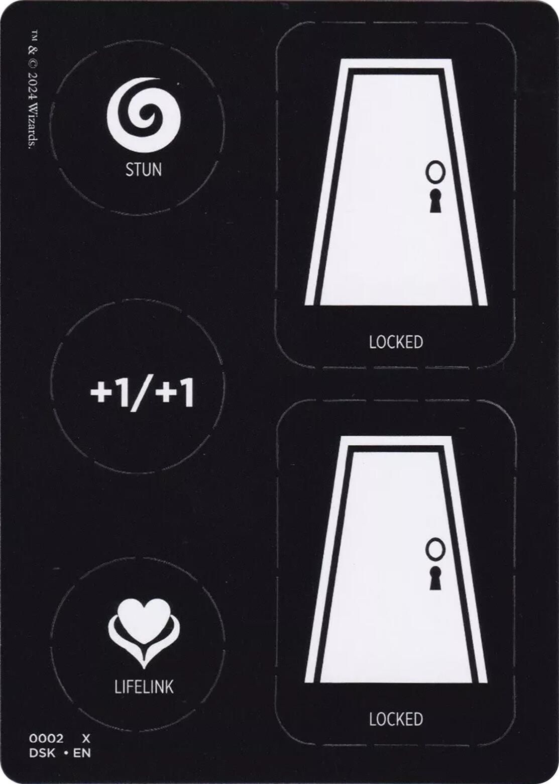 Punch Card Token (1 // 2) [Duskmourn: House of Horror Tokens] | Local Legends