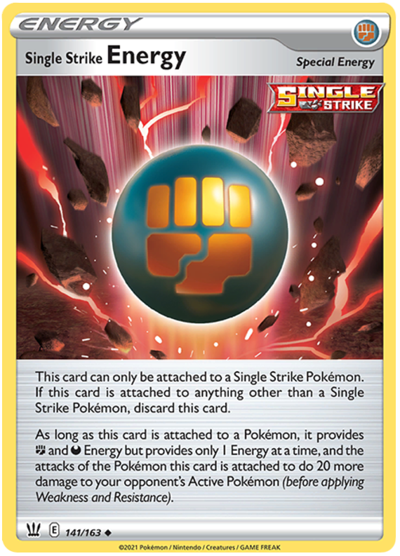 Single Strike Energy (141/163) [Sword & Shield: Battle Styles] | Golgari Games