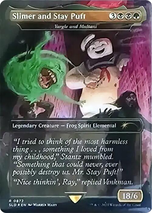 Slimer and Stay Puft - Yargle and Multani (Rainbow Foil) [Secret Lair Drop Series] | Local Legends