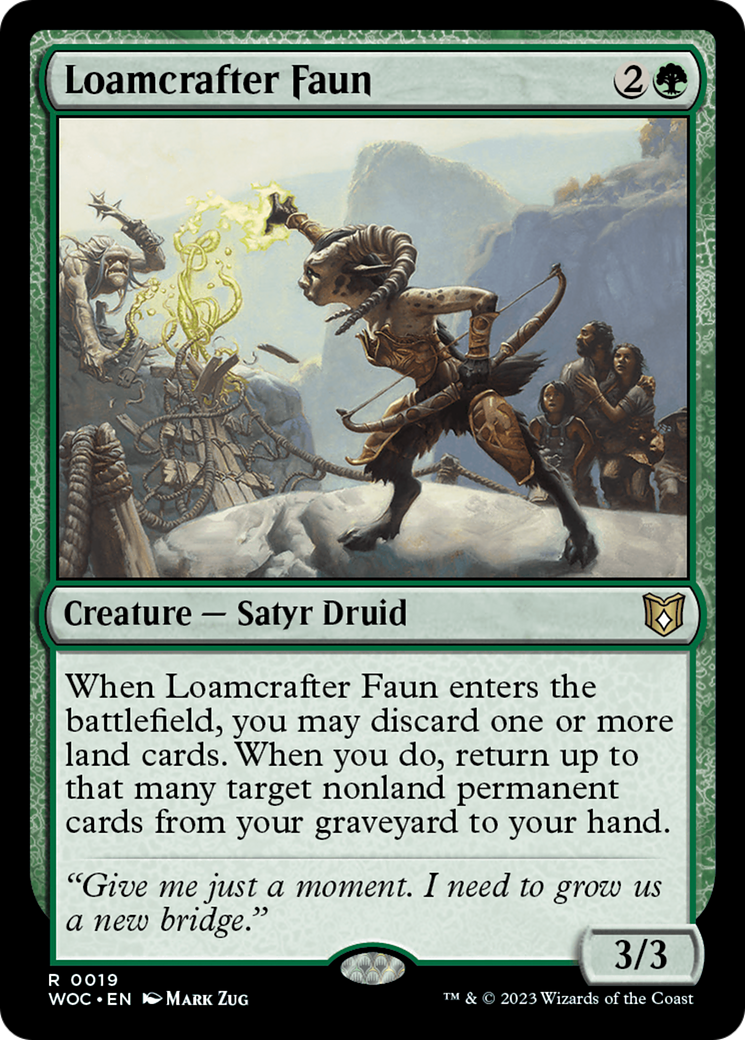 Loamcrafter Faun [Wilds of Eldraine Commander] | Local Legends