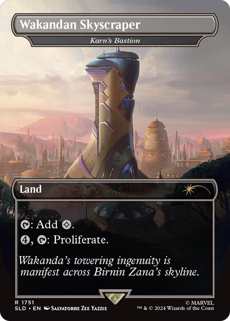 Wakandan Skyscraper - Karn's Bastion (Rainbow Foil) [Secret Lair Drop Series] | Local Legends