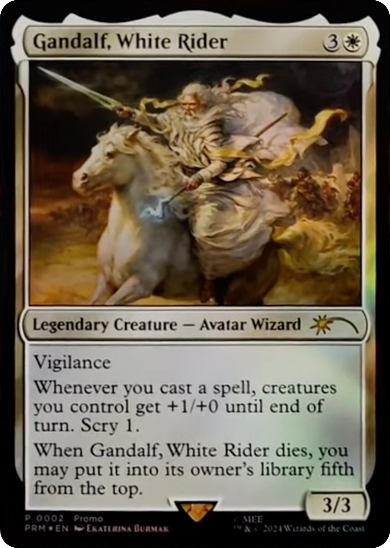 Gandalf, White Rider [Resale Promos] | Golgari Games