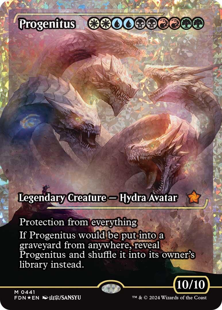 Progenitus (Showcase) (Fracture Foil) [Foundations] | Local Legends