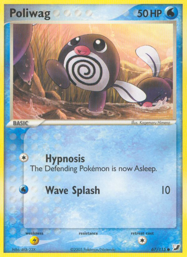 Poliwag (67/115) [EX: Unseen Forces] | Golgari Games