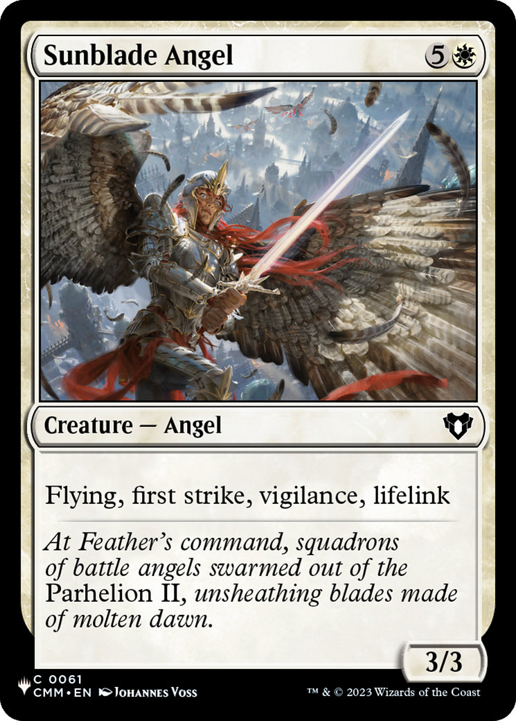 Sunblade Angel [The List] | Local Legends