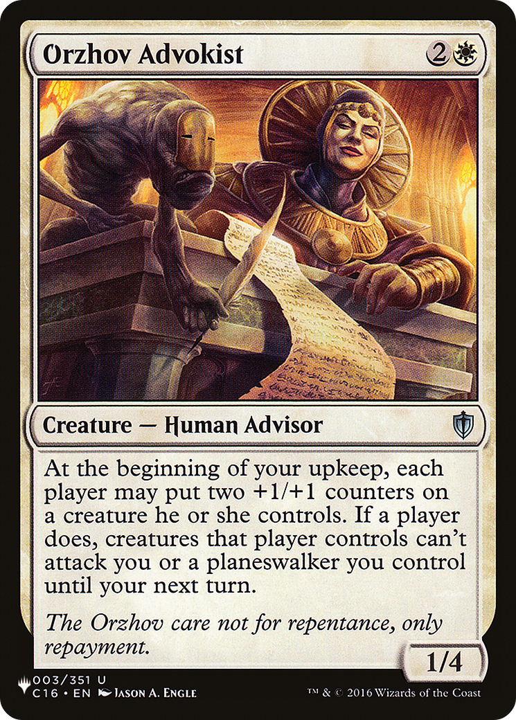 Orzhov Advokist [The List] | Local Legends