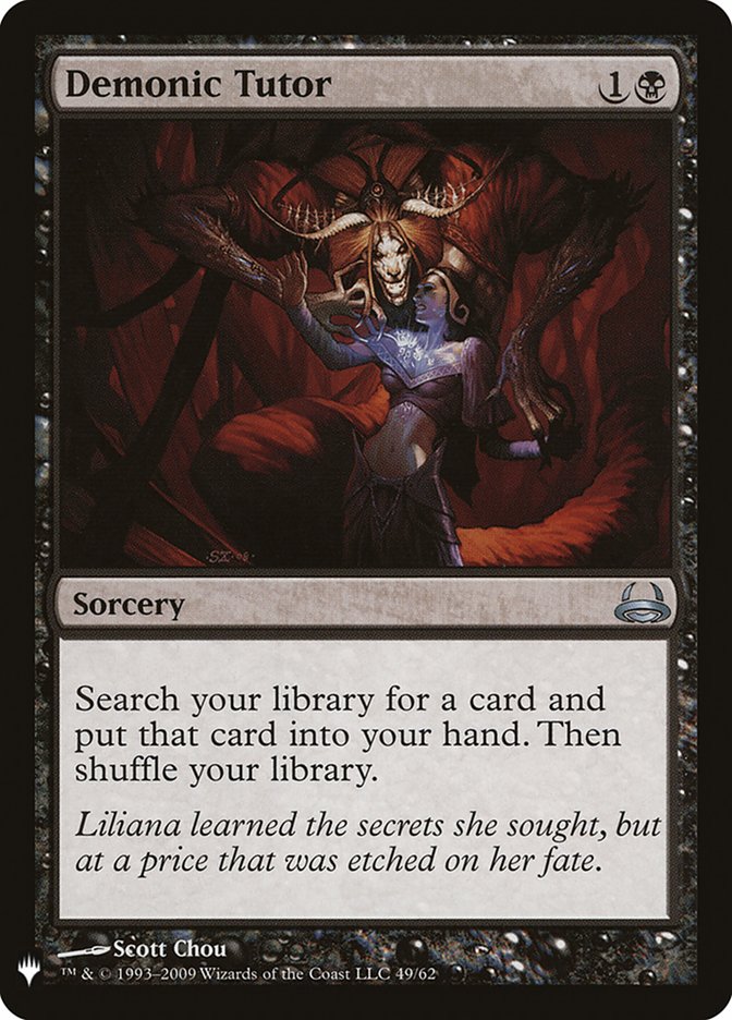 Demonic Tutor [Mystery Booster] | Local Legends
