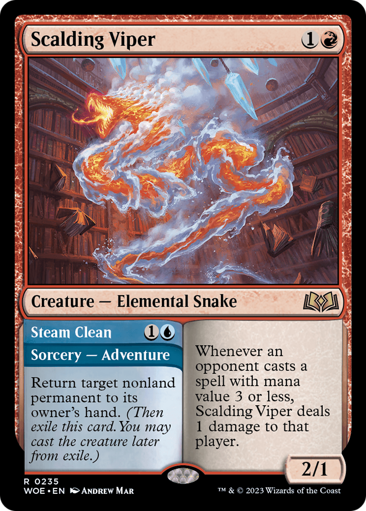 Scalding Viper // Steam Clean [Wilds of Eldraine] | Local Legends