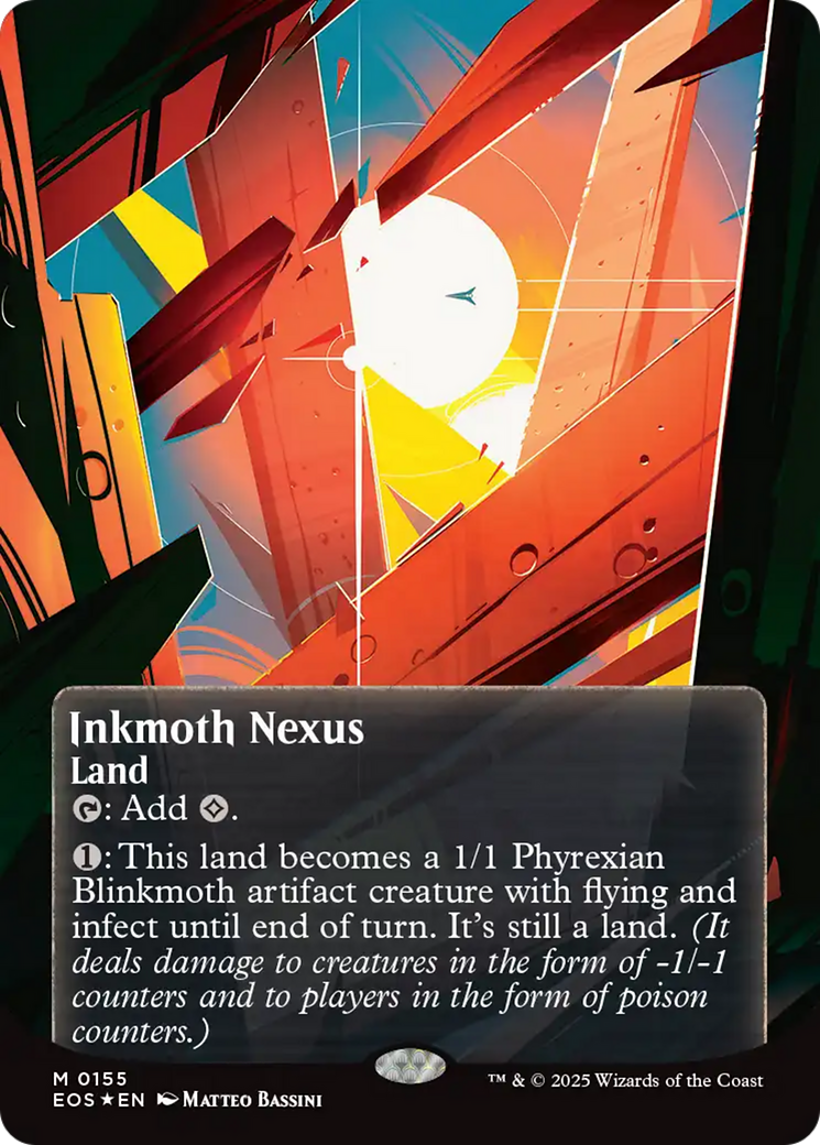 Inkmoth Nexus (0155) (Borderless) (Galaxy Foil) [Edge of Eternities: Stellar Sights] | Local Legends