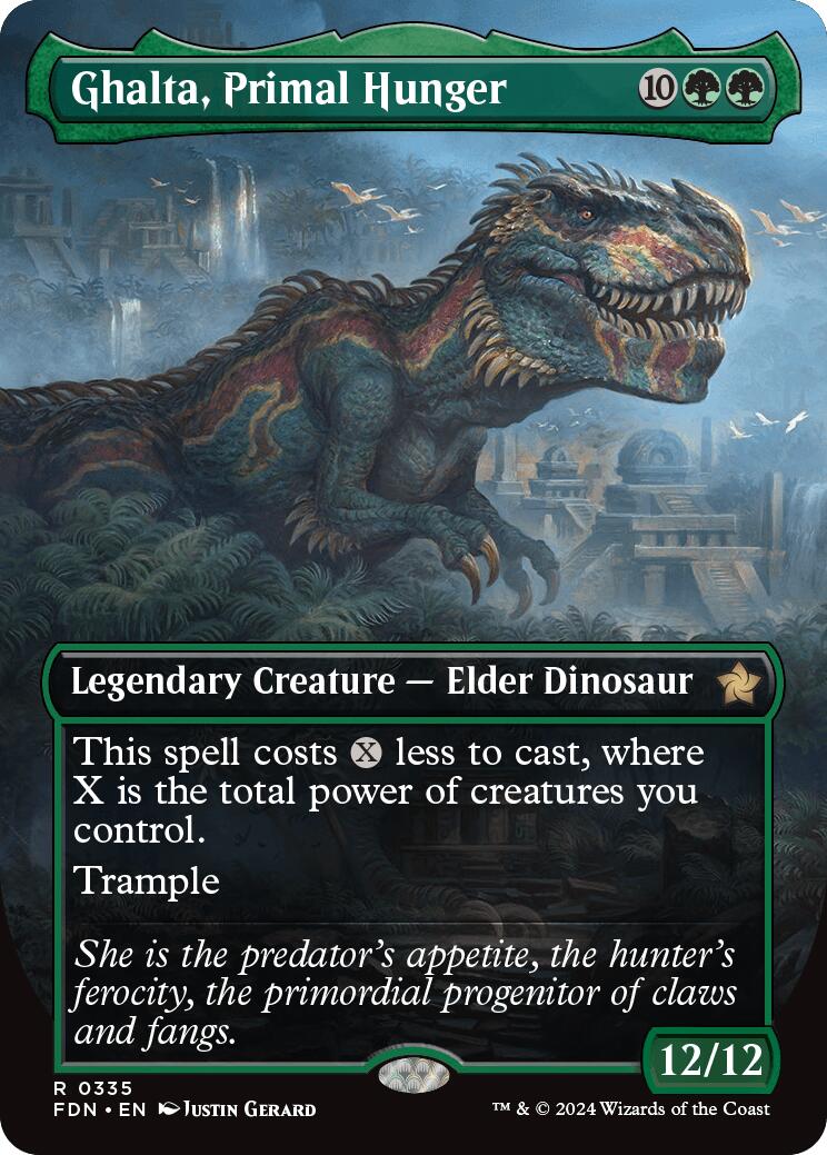 Ghalta, Primal Hunger (Borderless) [Foundations] | Local Legends