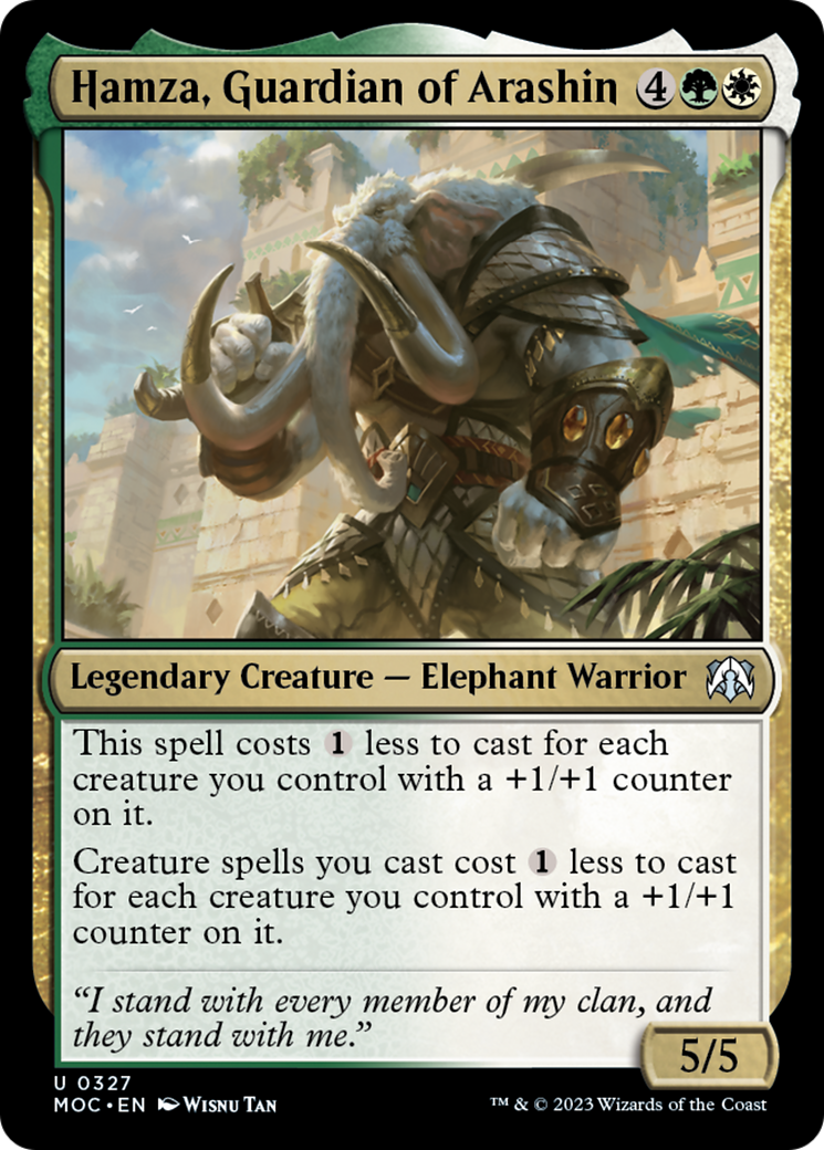 Hamza, Guardian of Arashin [March of the Machine Commander] | Golgari Games