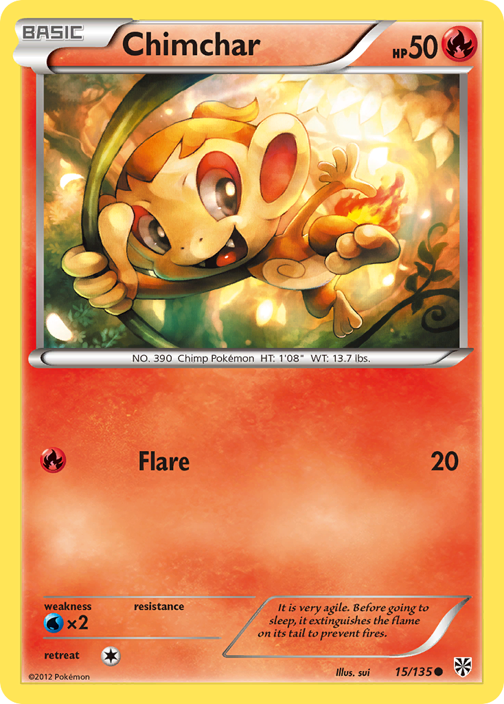 Chimchar (15/135) [Black & White: Plasma Storm] | Local Legends
