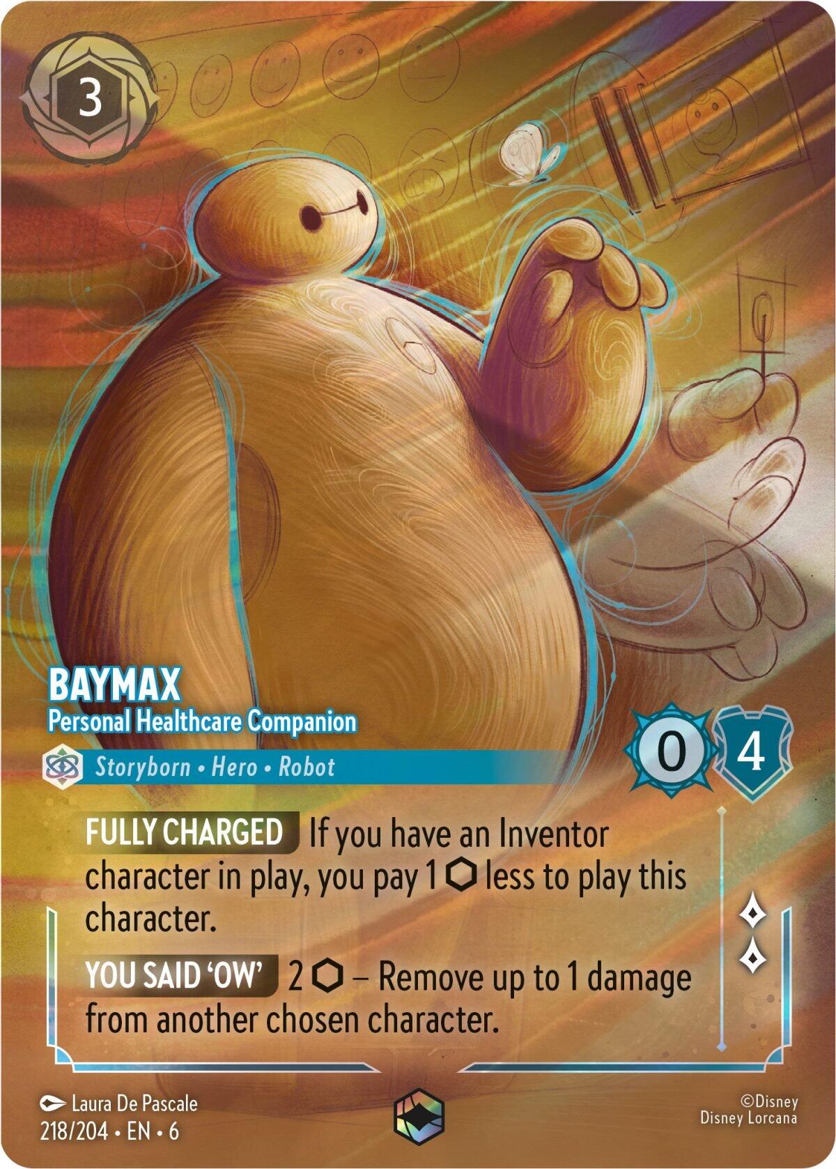 Baymax - Personal Healthcare Companion (Enchanted) (218/204) [Azurite Sea] | Local Legends