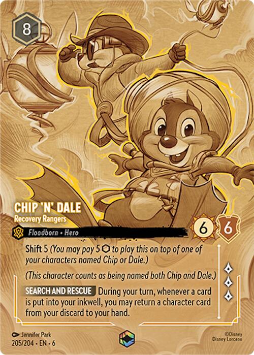 Chip 'n' Dale - Recovery Rangers (Enchanted) (205/204) [Azurite Sea] | Local Legends