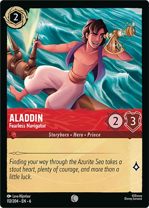 Aladdin - Fearless Navigator (112/204) [Azurite Sea] | Local Legends