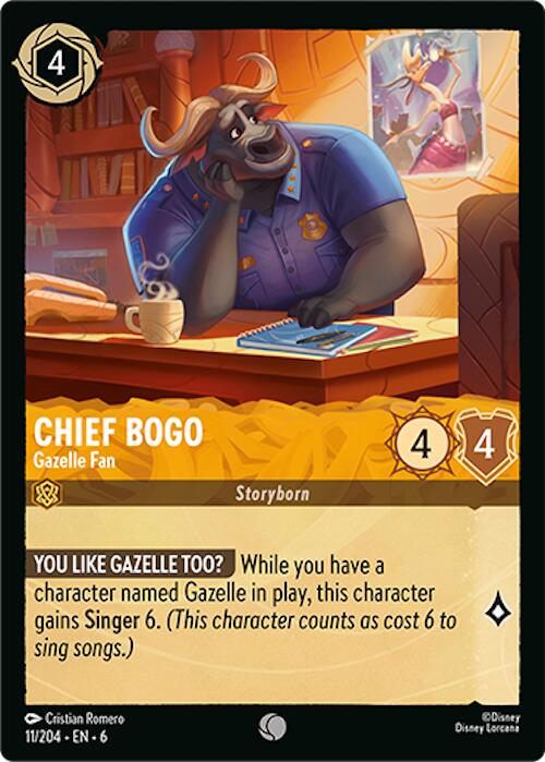 Chief Bogo - Gazelle Fan (11/204) [Azurite Sea] | Local Legends