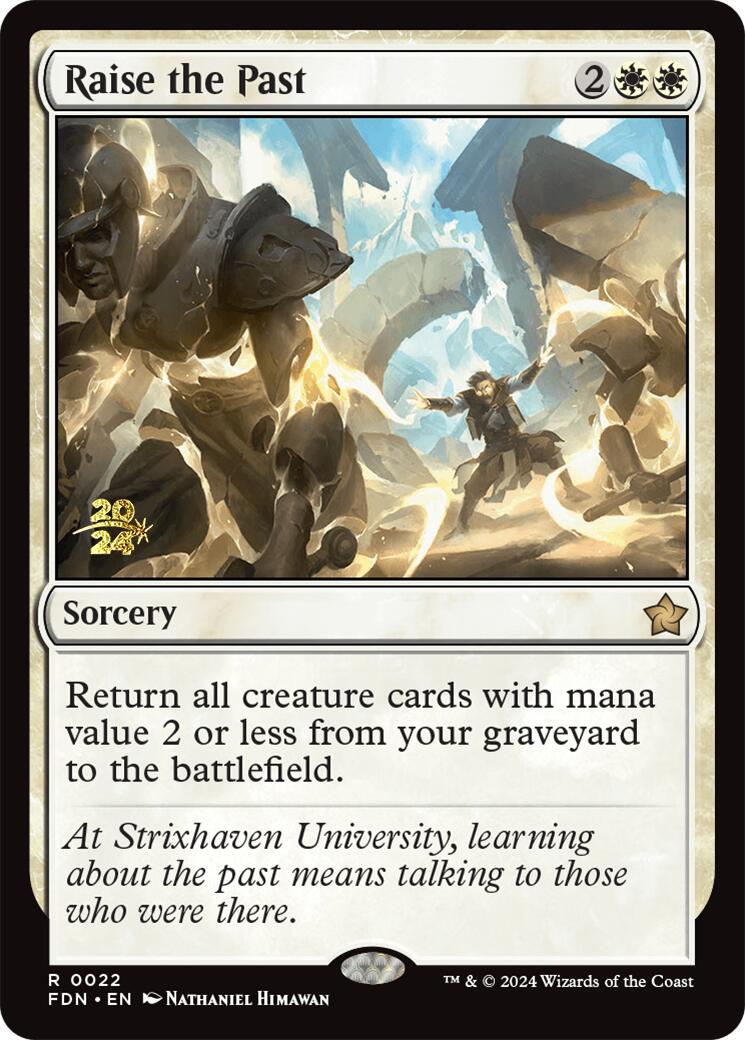 Raise the Past [Foundations Prerelease Promos] | Local Legends