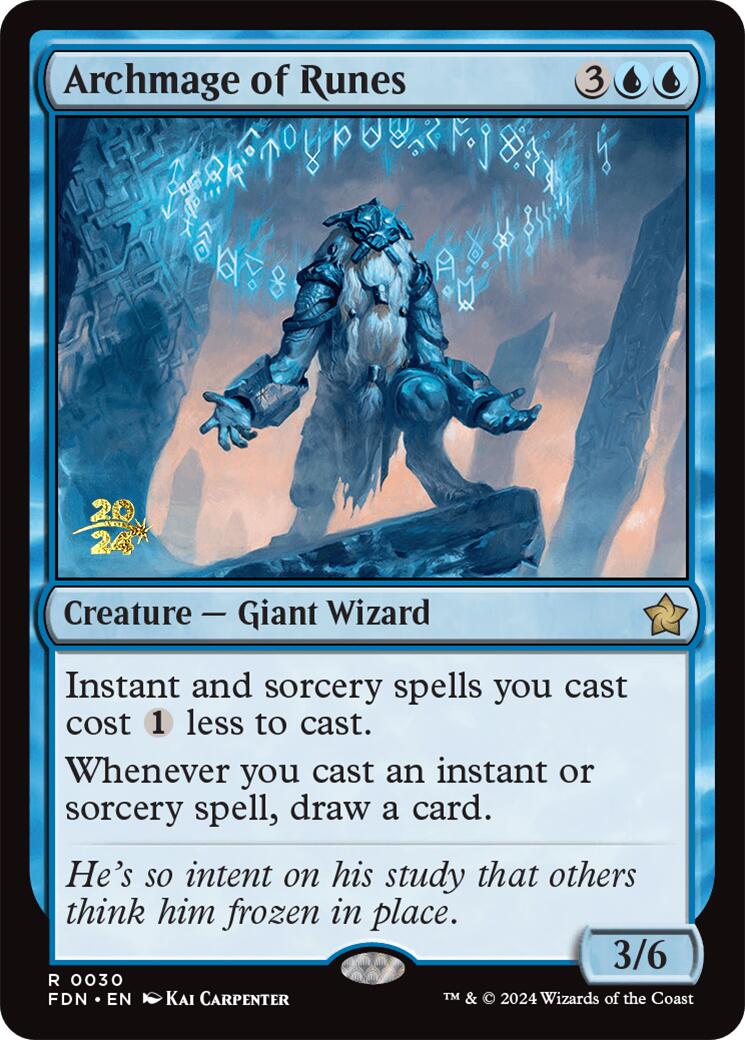 Archmage of Runes [Foundations Prerelease Promos] | Local Legends