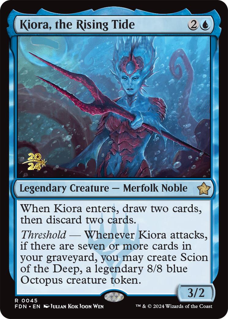 Kiora, the Rising Tide [Foundations Prerelease Promos] | Local Legends