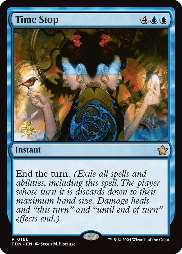 Time Stop [Foundations Prerelease Promos] | Local Legends