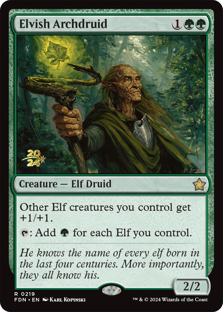 Elvish Archdruid [Foundations Prerelease Promos] | Local Legends