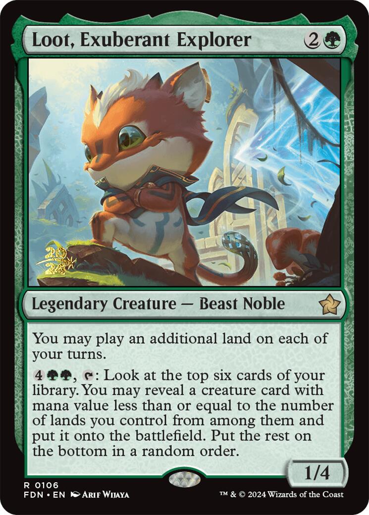 Loot, Exuberant Explorer [Foundations Prerelease Promos] | Local Legends