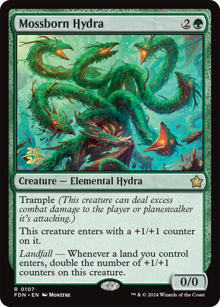 Mossborn Hydra [Foundations Prerelease Promos] | Local Legends