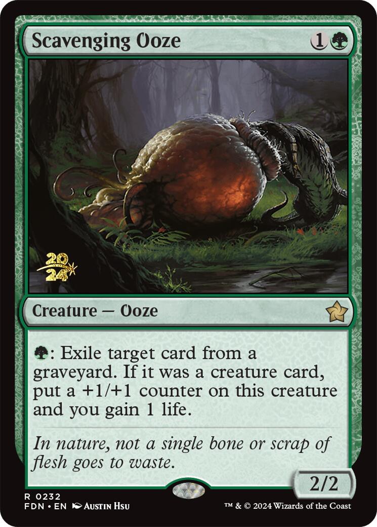 Scavenging Ooze [Foundations Prerelease Promos] | Golgari Games