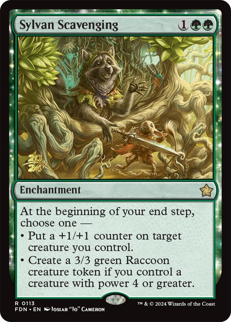 Sylvan Scavenging [Foundations Prerelease Promos] | Local Legends