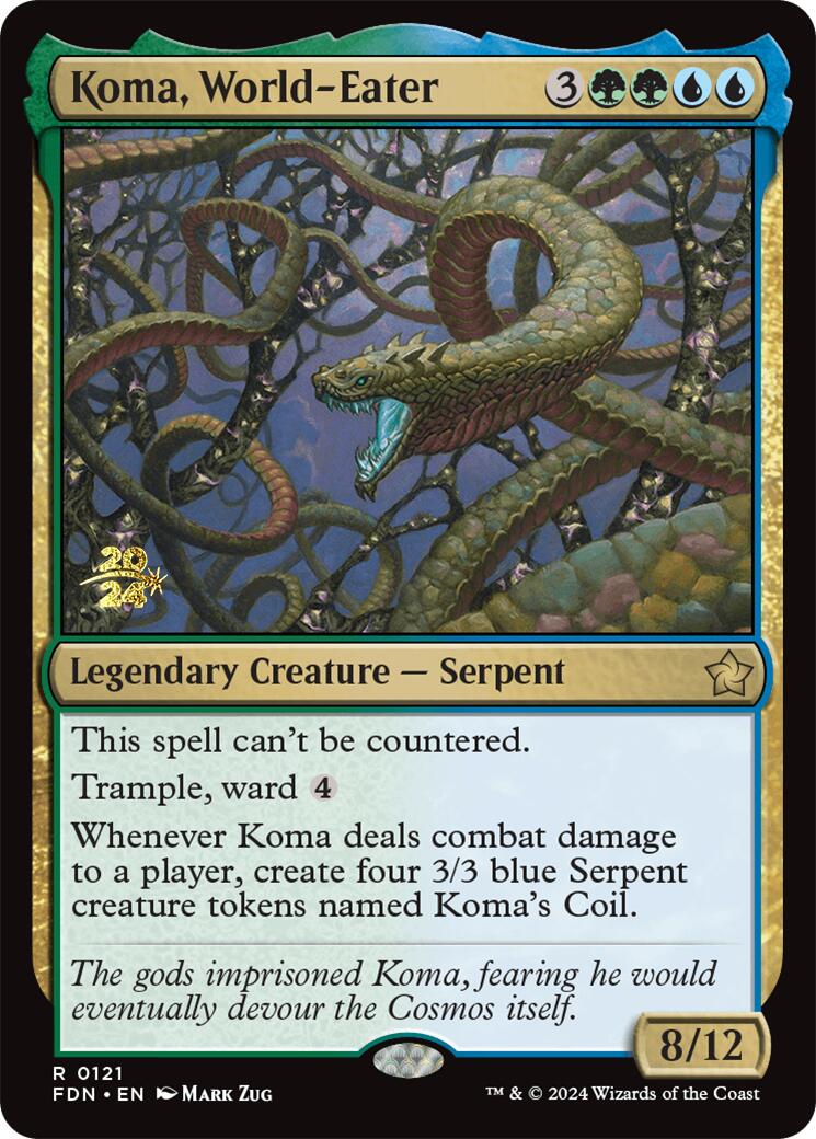 Koma, World-Eater [Foundations Prerelease Promos] | Local Legends