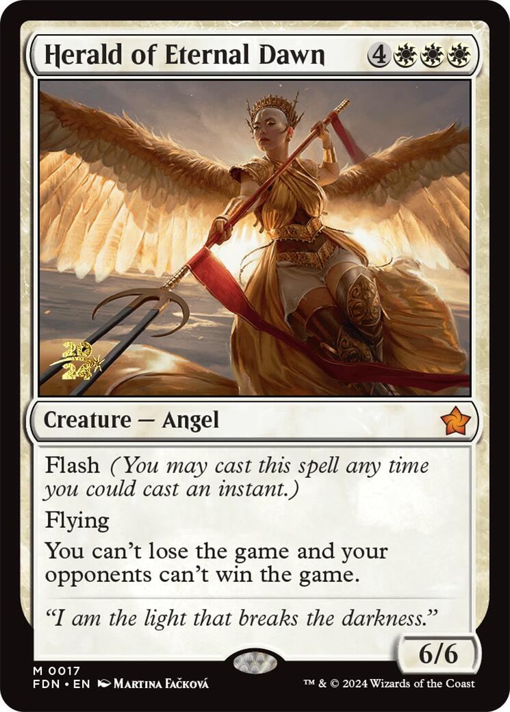 Herald of Eternal Dawn [Foundations Prerelease Promos] | Local Legends