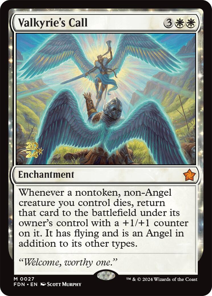Valkyrie's Call [Foundations Prerelease Promos] | Local Legends