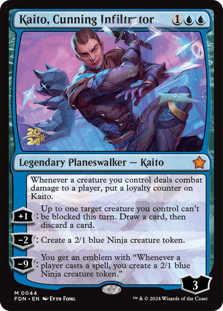 Kaito, Cunning Infiltrator [Foundations Prerelease Promos] | Local Legends