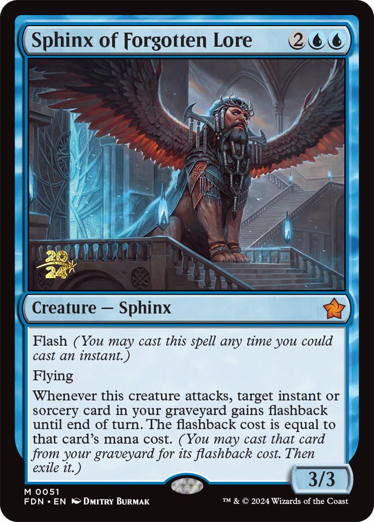 Sphinx of Forgotten Lore [Foundations Prerelease Promos] | Local Legends