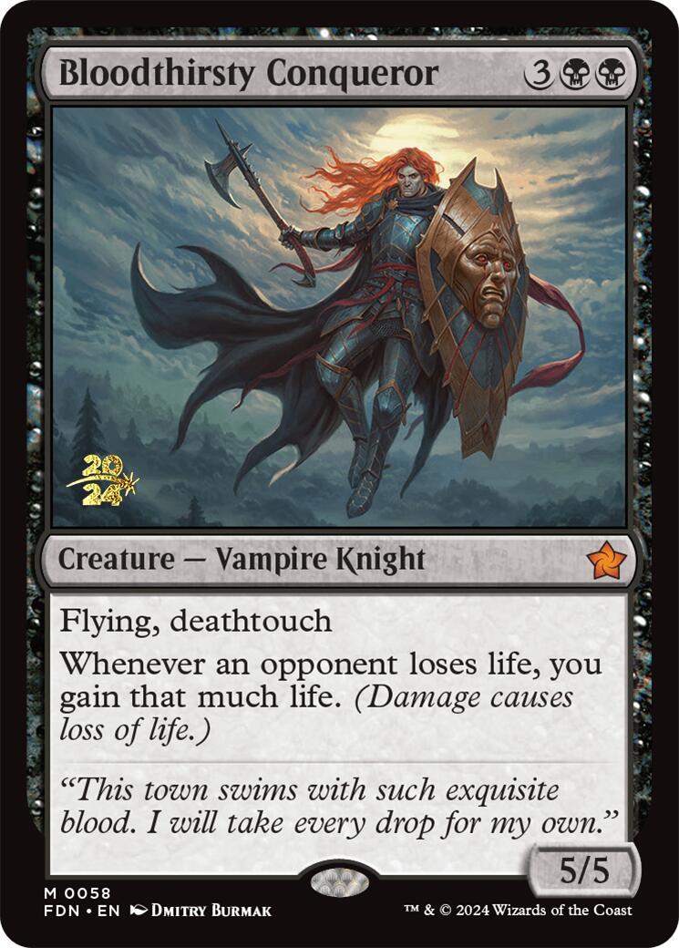 Bloodthirsty Conqueror [Foundations Prerelease Promos] | Local Legends