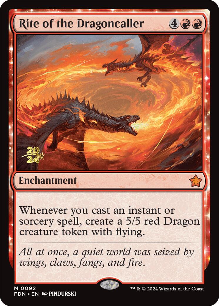 Rite of the Dragoncaller [Foundations Prerelease Promos] | Local Legends
