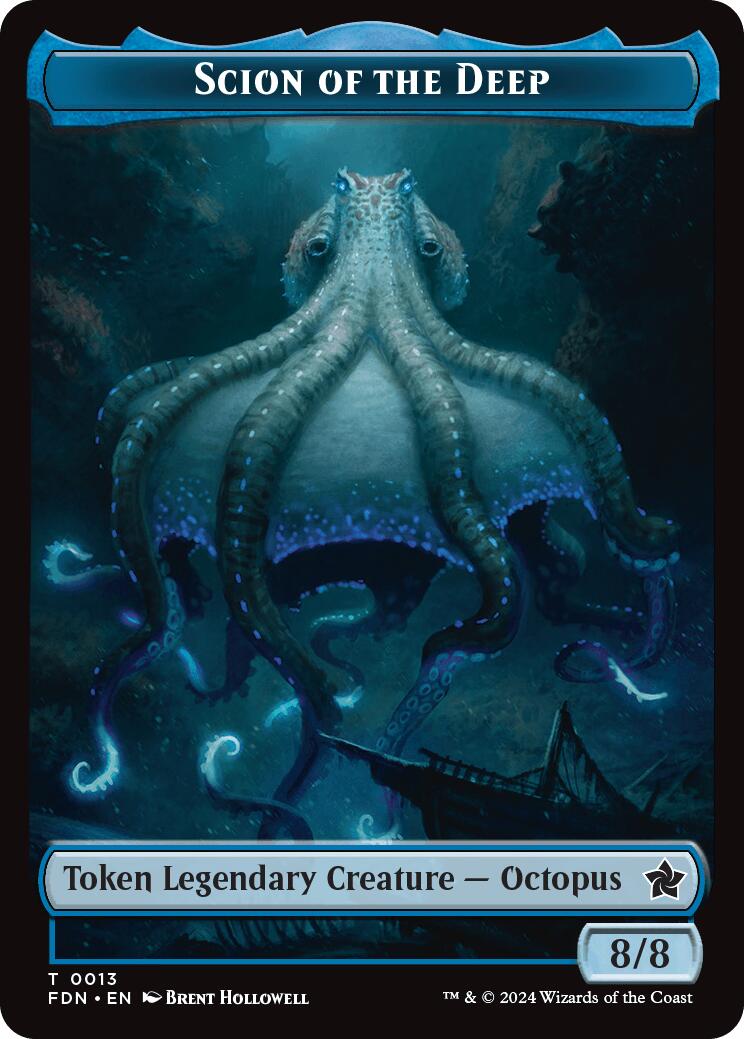 Scion of the Deep // Koma's Coil Doubled-Sided Token [Foundations Tokens] | Local Legends